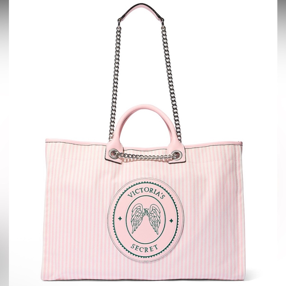 Victoria's Secret Light Pink Chain Tote NWT NIP $90
